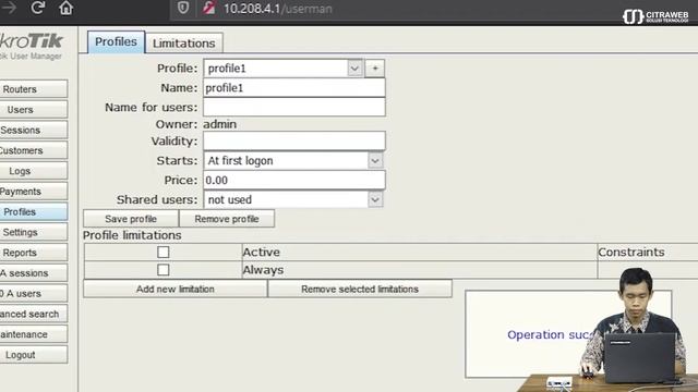User Signup pada User Manager - MIKROTIK TUTORIAL [ENG SUB] смотреть онлайн