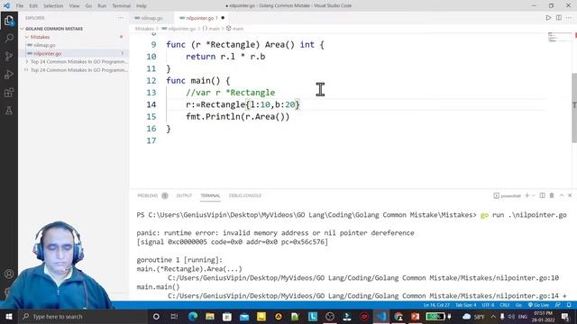 Nil pointer dereference in golang | Common Mistake in Golang | Dr Vipin Classes смотреть онлайн
