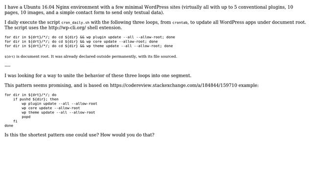 Shortest way to automatically upgrade all WordPress instaces under document root (＞=4.7.x) смотреть онлайн