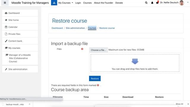 How to Backup and Restore Courses on Moodle смотреть онлайн