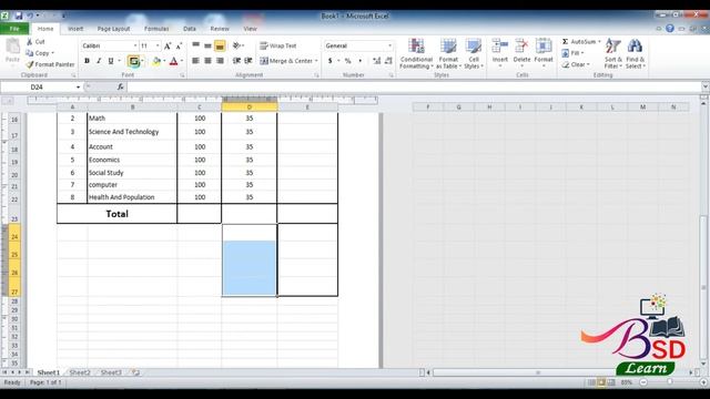 How to make school and college mark Sheet Design || Excel Tutorial смотреть онлайн