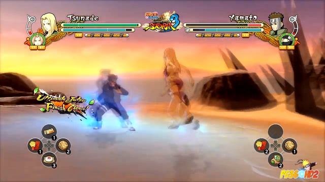 Naruto Shippuden Ultimate Ninja Storm 3: Swimsuit Tsunade DLC Gameplay смотреть онлайн