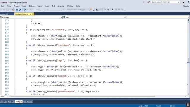 Json Deserializer in C смотреть онлайн