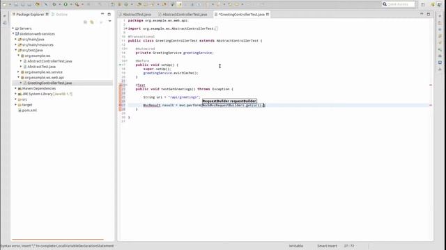 Creating Web Service Controller Unit Tests with Spring Boot смотреть онлайн
