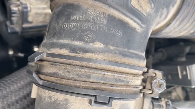 Дымит и троит на холодную SsangYong Corando/Actyon дизель 2,0