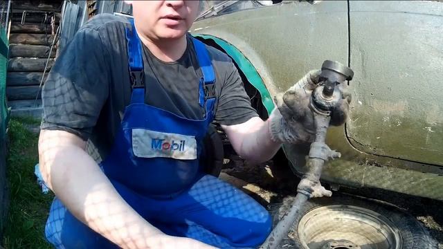 Замена рулевых наконечников и тяг на ниве ВАЗ 2121 смотреть онлайн