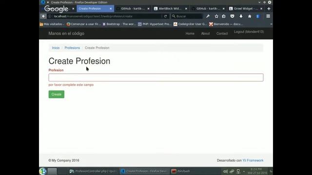 Clase 13 Taller de Yii Framework смотреть онлайн
