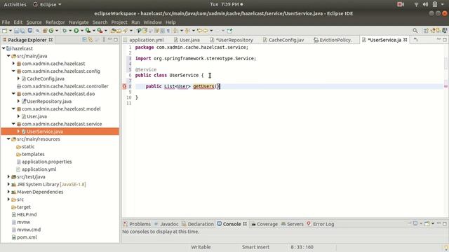 Spring Crud Operation Project With Hazlecast cache смотреть онлайн