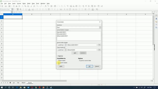 CONSOLIDATE DATA IN LIBREOFFICE CALC смотреть онлайн