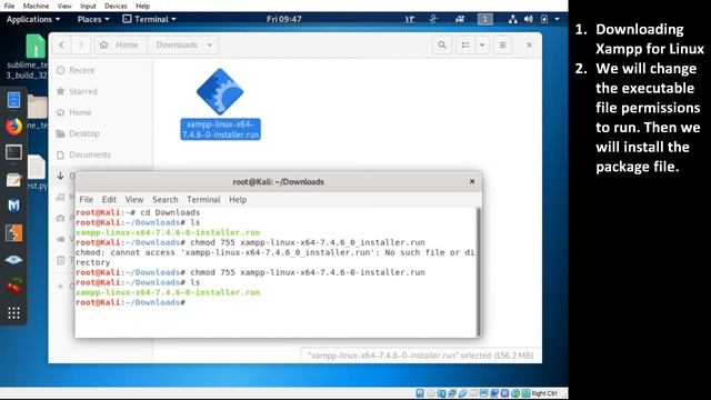 Installing Xampp in Kali Linux смотреть онлайн