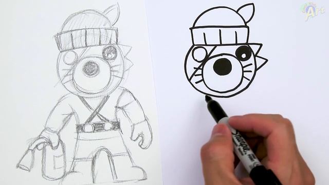 How to Draw Archie | Roblox Piggy смотреть онлайн