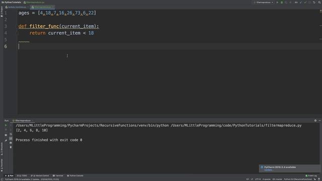 Filter Function with Lambda Example in Python | Python for Beginners | MLittleProgramming смотреть онлайн