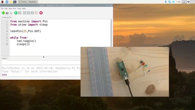 Raspberry Pi Pico - Tutorial #1 - LEDs, switches, and resistors! смотреть онлайн