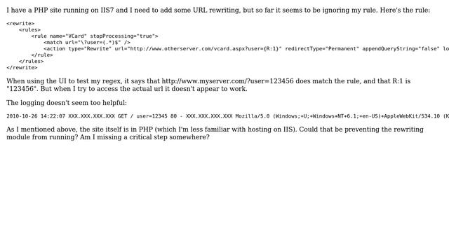 DevOps & SysAdmins: IIS7 URLRewrite on a PHP site смотреть онлайн