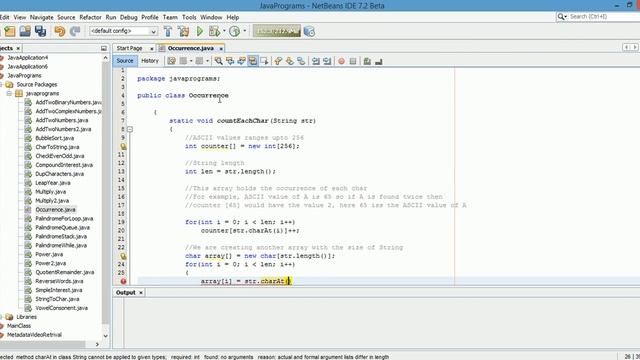 Java Program To Find the Occurrence of the Character in a String смотреть онлайн