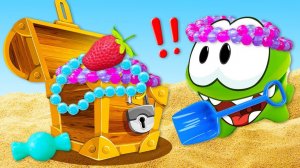 Ам Ням ищет клад! Песочница для малышей и развивающие видео для детей