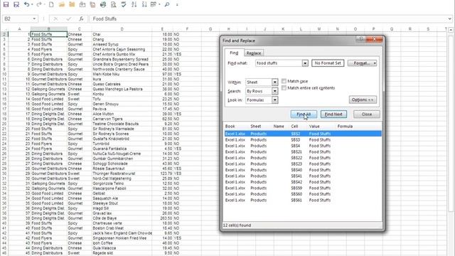 Microsoft Excel - Level 1 - Video 8 Find and Replace смотреть онлайн