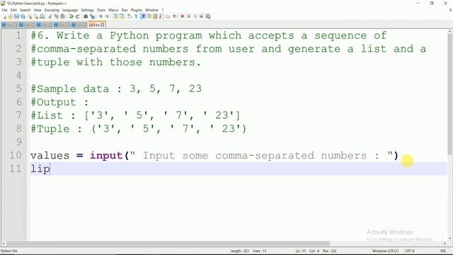 #6 WAP to Create List and Tuples from given Numbers(User Input) in Python | Python Practice | Codew смотреть онлайн