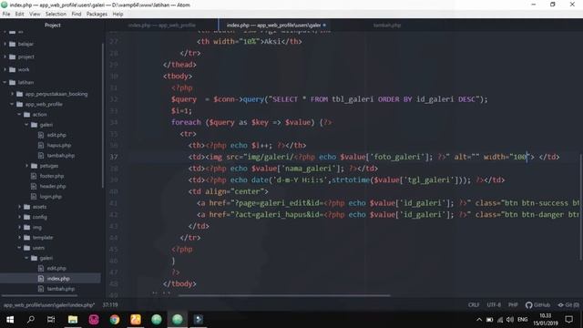 Cara Mudah Membuat Aplikasi Web Company Profile Sederhana di PHP - Bagian 11 CRUD & Upload Foto