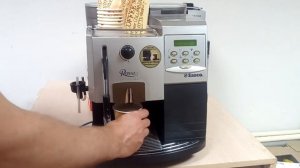 Приготовление капучино в ручном режиме на Saeco Royal Professional