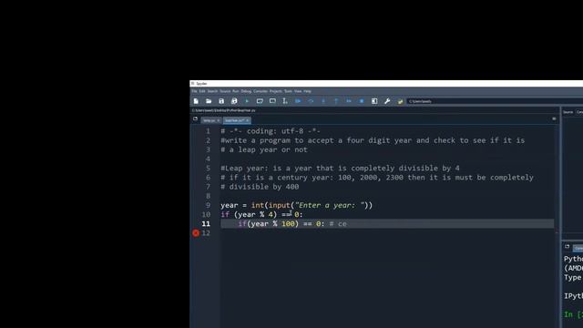 How to Find Leap Year Python Programming | Nested if Condition Python | Python Programming Tutorial смотреть онлайн