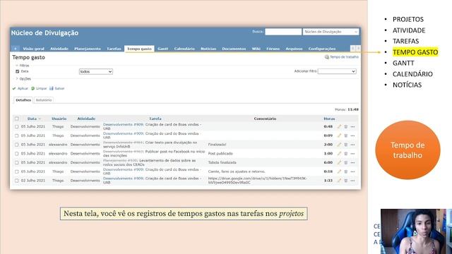 Redmine - Noções básicas (o que é, acesso, menu superior, módulos, projeto, tarefa) смотреть онлайн
