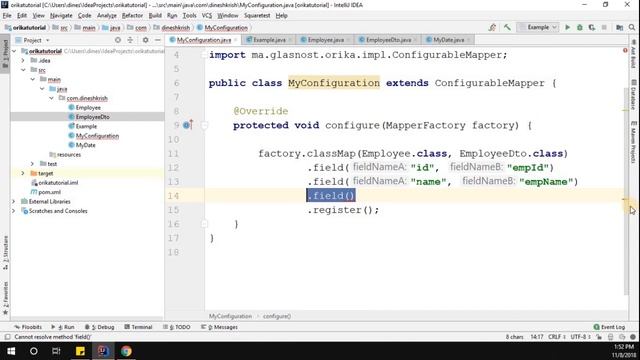 #2 Orika Mapper Tutorial - Custom Converter in Orika Mapper смотреть онлайн