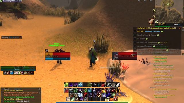Wow Classic Season of Mastery Warlock leveling lvl39 p5 p6 Dustwallow Marsh смотреть онлайн