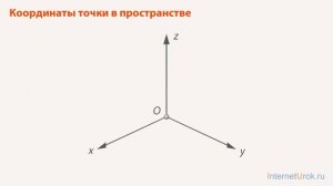 Прямоугольная система координат в пространстве. Координаты вектора. Видеоурок по геометрии 11 класс