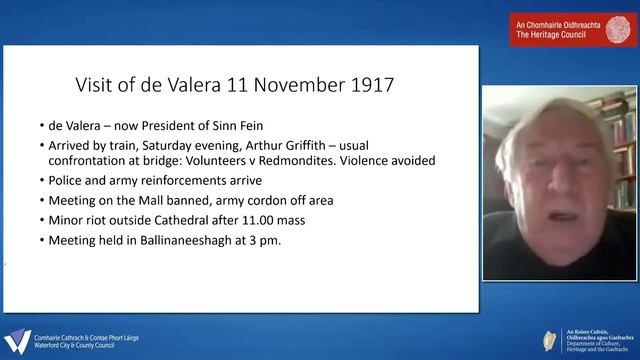 ONLINE TALKS SERIES - Waterford in 1920 - Dr. Pat McCarthy смотреть онлайн