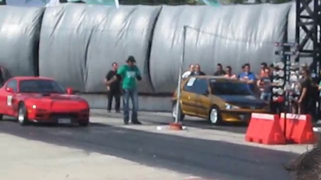 Peugeot 106 GTI TURBO XASAPIS VS MAZDA RX7 Docmar смотреть онлайн