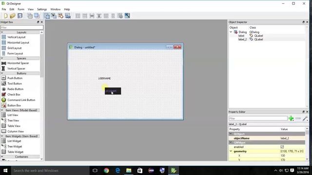 Python PyQt : Creating Login Form using Qt Designer смотреть онлайн