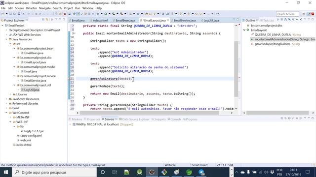 Envio e recebimento de e-mails com MailHog | WildFly | Java EE - Aula 05 - Layout do E-mail! смотреть онлайн