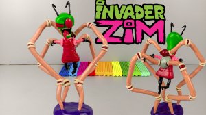 Захватчик Зим ( Invader Zim ) лепим из пластилина