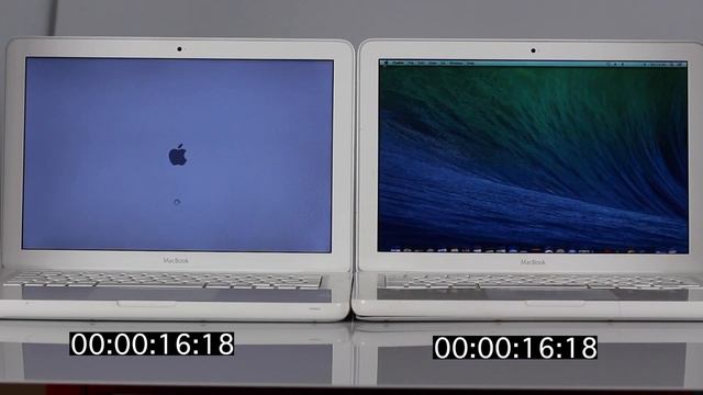 Apple Macbook White A1342 - Speed test - difference between HDD and SSD смотреть онлайн