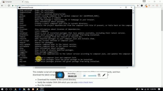how to install composer in window and make it global | step by step php смотреть онлайн