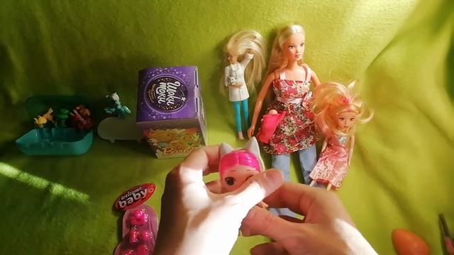 Беременная Кукла Штеффи обзор игрушки и роды у куклы. смотреть онлайн