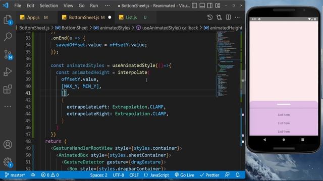 Custom Bottom Sheet using React Native Reanimated and Native Base смотреть онлайн