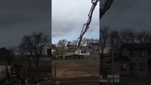 Заливка Бетононасосом.Евпатория смотреть онлайн
