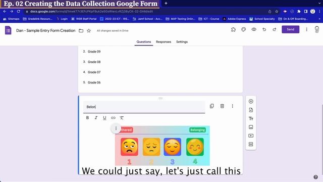02 Creating the Data Collection Google Form смотреть онлайн