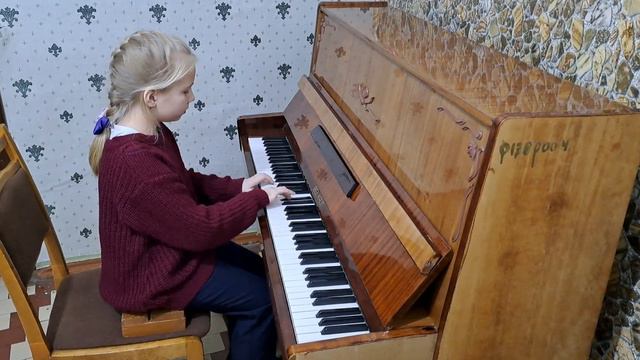 Домасевич Ксения, 1 класс. К.Черни. Этюд, До мажор смотреть онлайн