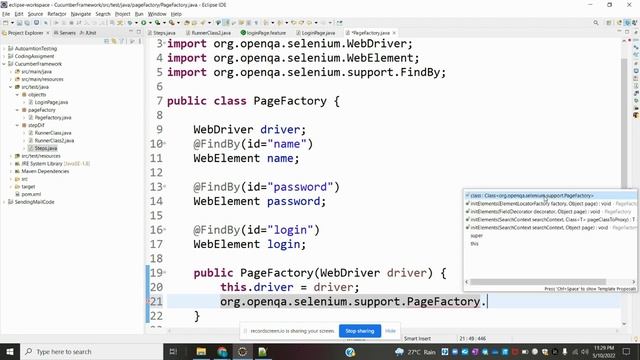 Selenium Cucumber Java BDD Framework Class 7: Page Factory смотреть онлайн