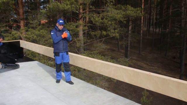 8.3. Строительство каркасной бани с плоской крышей. НАПЛАВЛЯЕМАЯ КРОВЛЯ. Строй и Живи. смотреть онлайн