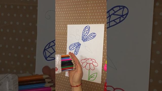 |РИСУЕМ СТРЕКОЗУ| Как легко нарисовать стрекозу. Видео уроки для детей. смотреть онлайн