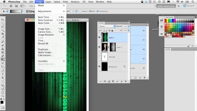 Photoshop CS5 Tutorial - how to composite several images into a cool Hollywood style graphic. смотреть онлайн