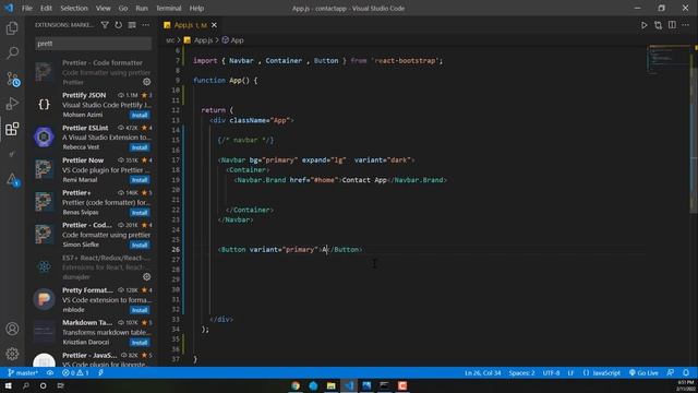 22- MERN : ReactJS make application home page design using bootstrap смотреть онлайн