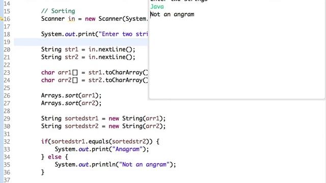 Check Two Strings are Anagrams or Not - Java Code смотреть онлайн