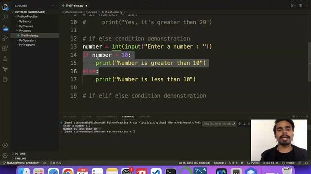 if-elif-else condition in Python | Python If else statement | Python Tutorial in Hindi #21 смотреть онлайн