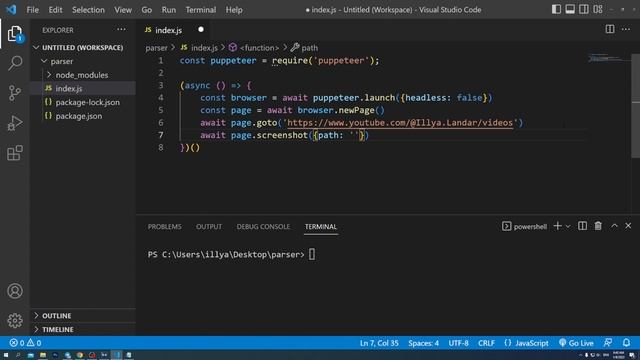 Парсинг на JAVASCRIPT за 10 мин! смотреть онлайн