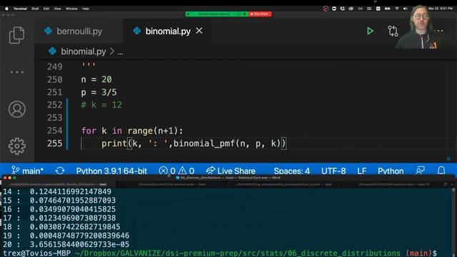 Bernoulli and Binomial, cont'd - (2021-03-25) - [March 2021 Cohort] смотреть онлайн
